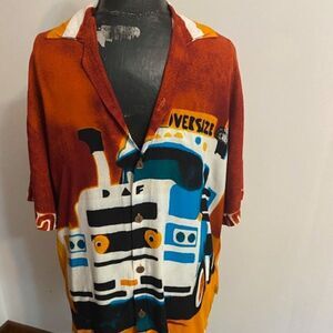 VLVWATV Loud Cuban Collared Casual Party button-down shirt, size XL